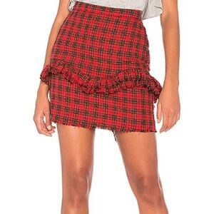 NSF Carmen Ruffle Mini Skirt
